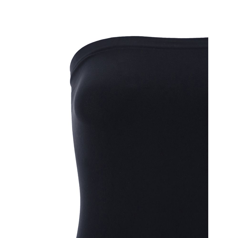 Black Cotton Cocktail Dress