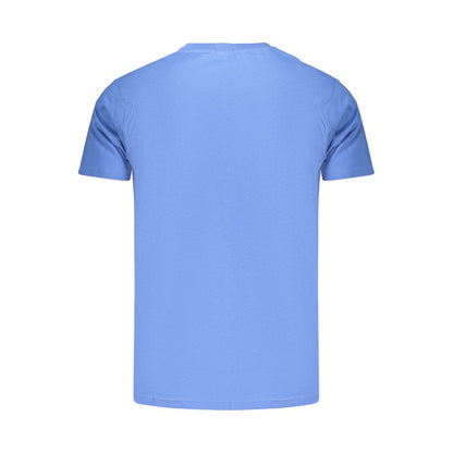 Blue Cotton Men's T-Shirt