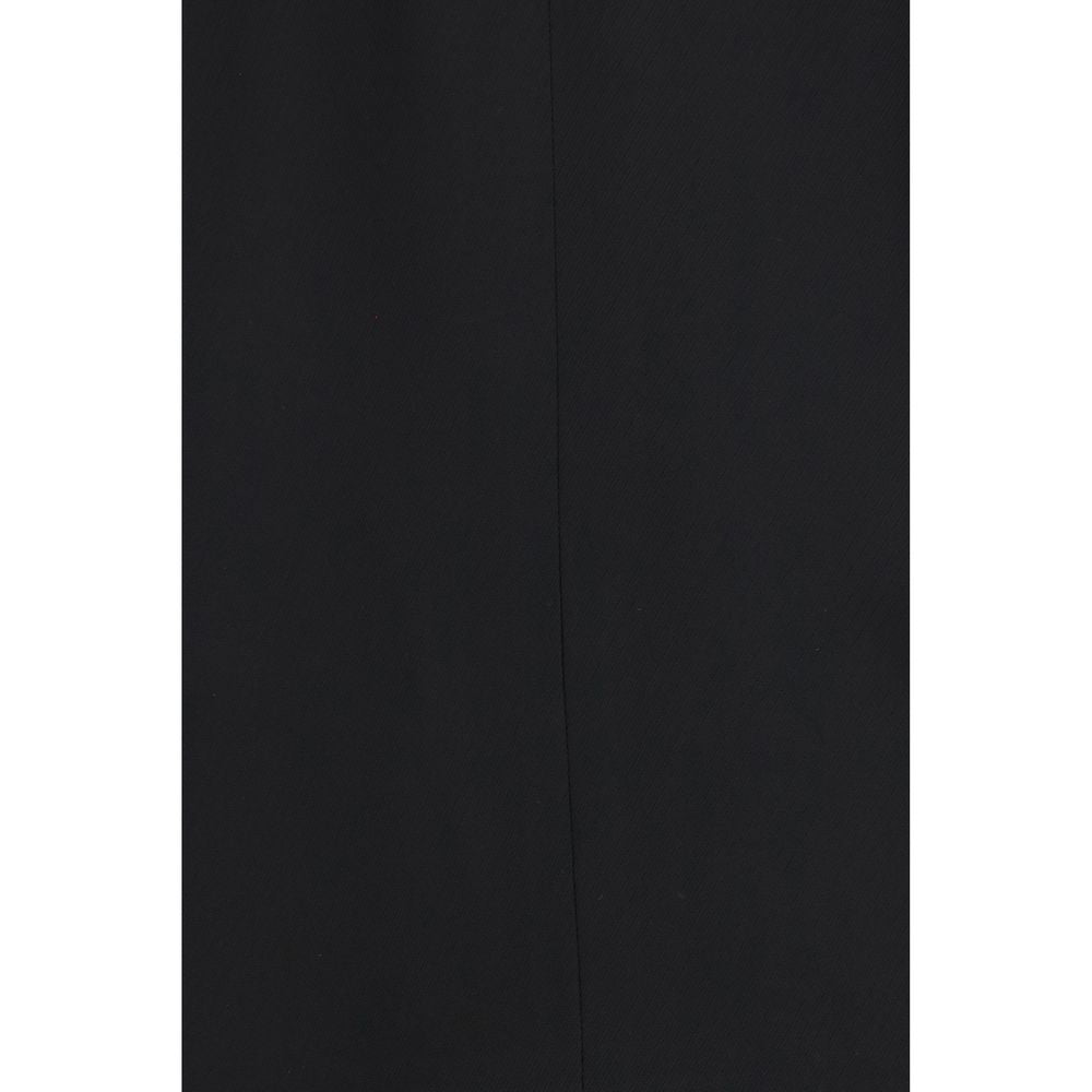Black Viscose Full-Length Jacket