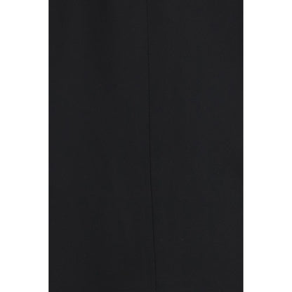 Black Viscose Full-Length Jacket