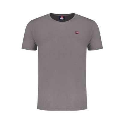 Gray Cotton Mens T-Shirt