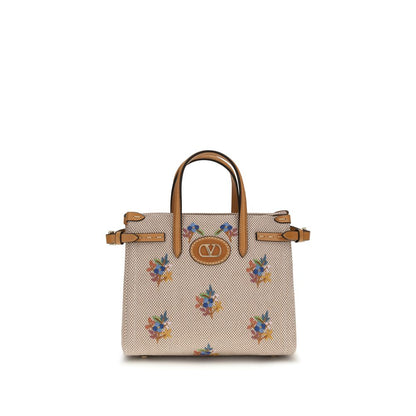 Beige Cotton Handbag