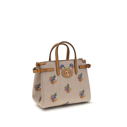 Beige Cotton Handbag