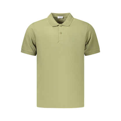 Green Cotton Men's Polo