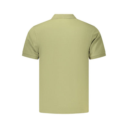 Green Cotton Men's Polo