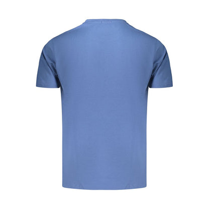 Blue Cotton Men's T-Shirt