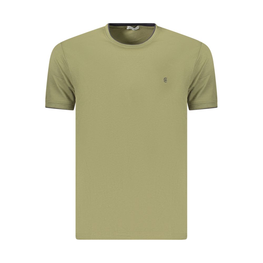 Green Cotton Men's T-Shirt