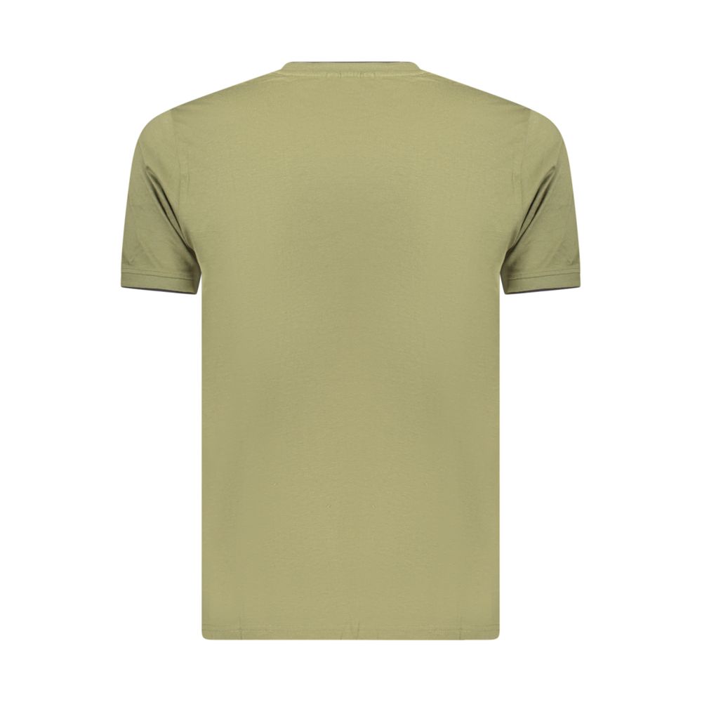 Green Cotton Men's T-Shirt