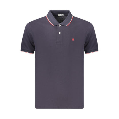 Blue Cotton Men's Polo