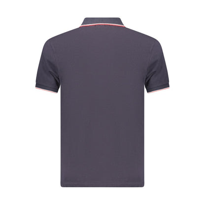 Blue Cotton Men's Polo