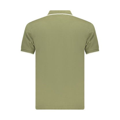 Green Cotton Men's Polo