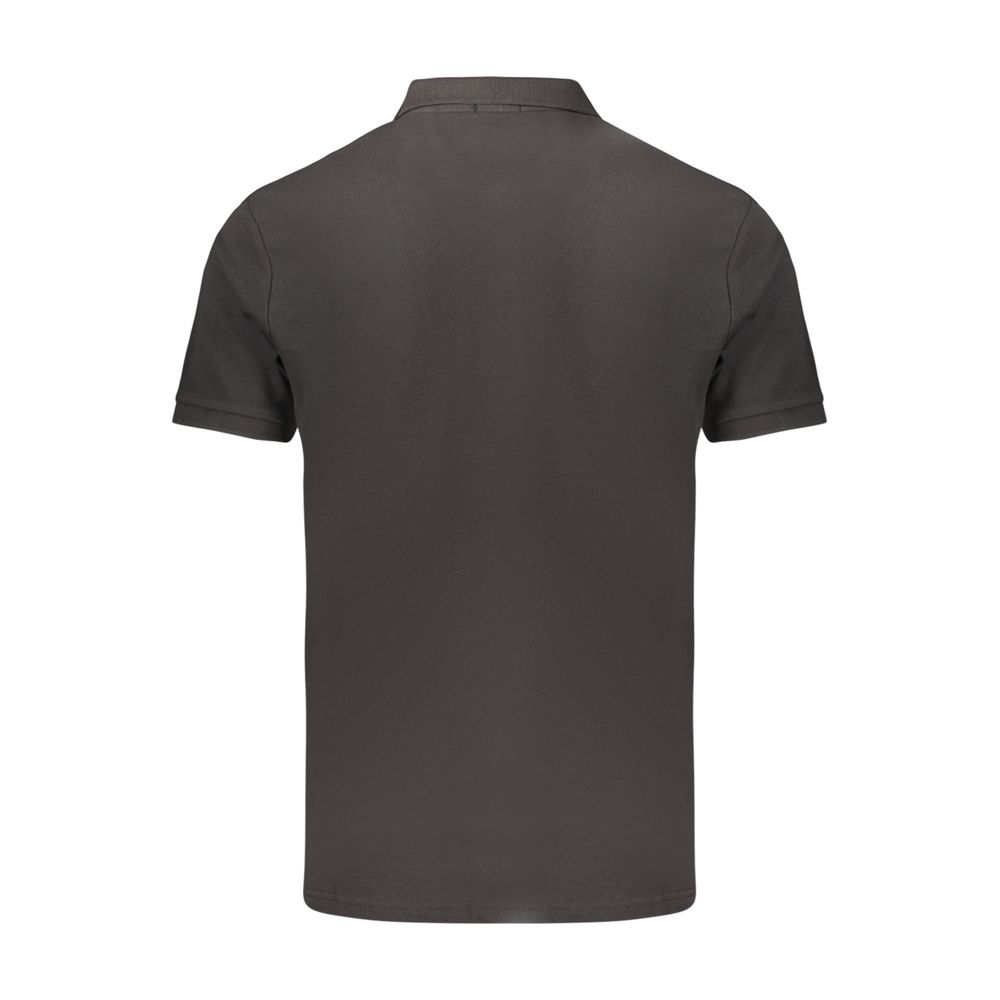 Black Cotton Men's Polo Shirt