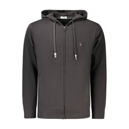 Black Cotton Mens Sweatshirt