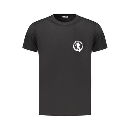 Black Cotton Men's T-Shirt