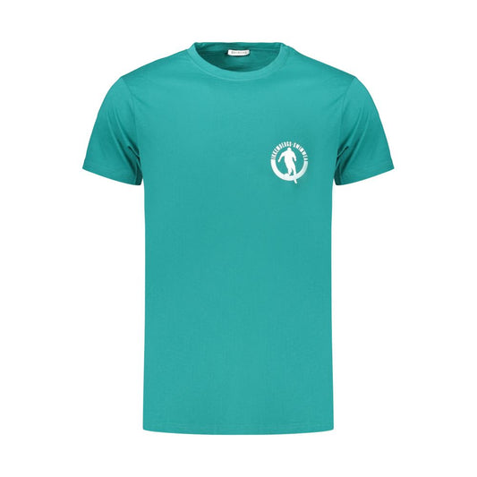 Green Cotton Men's T-Shirt