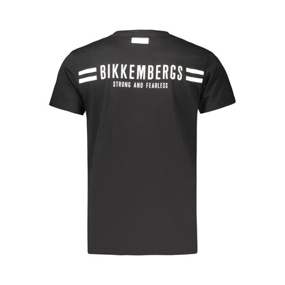 Black Cotton Men's T-Shirt