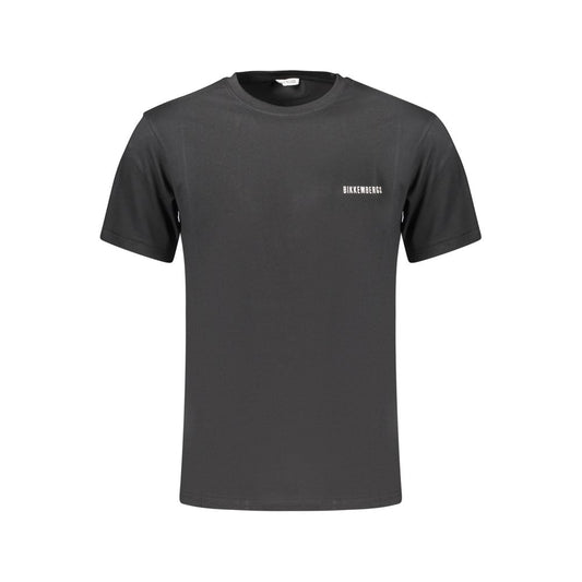 Black Cotton Men's T-Shirt