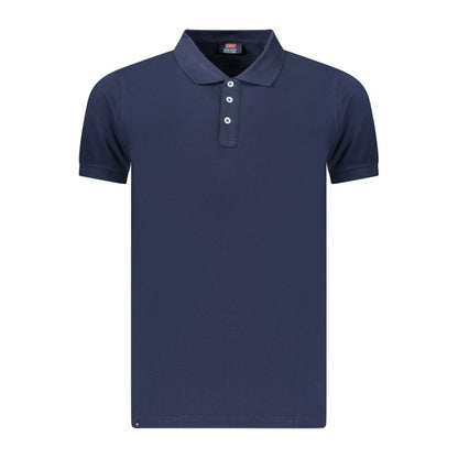 Blue Cotton Men's Polo