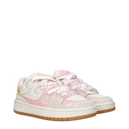 White Leather Low Top Sneakers