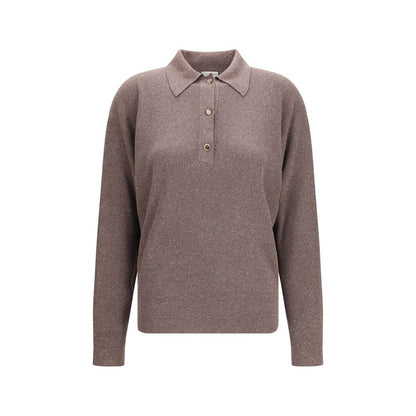 Brown Silk Sweatshirt