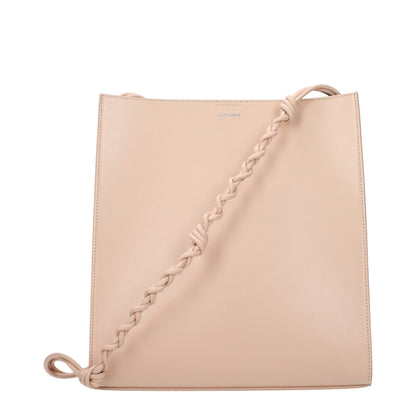 Pink Leather Shoulder Bag