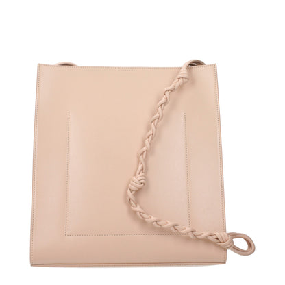 Pink Leather Shoulder Bag