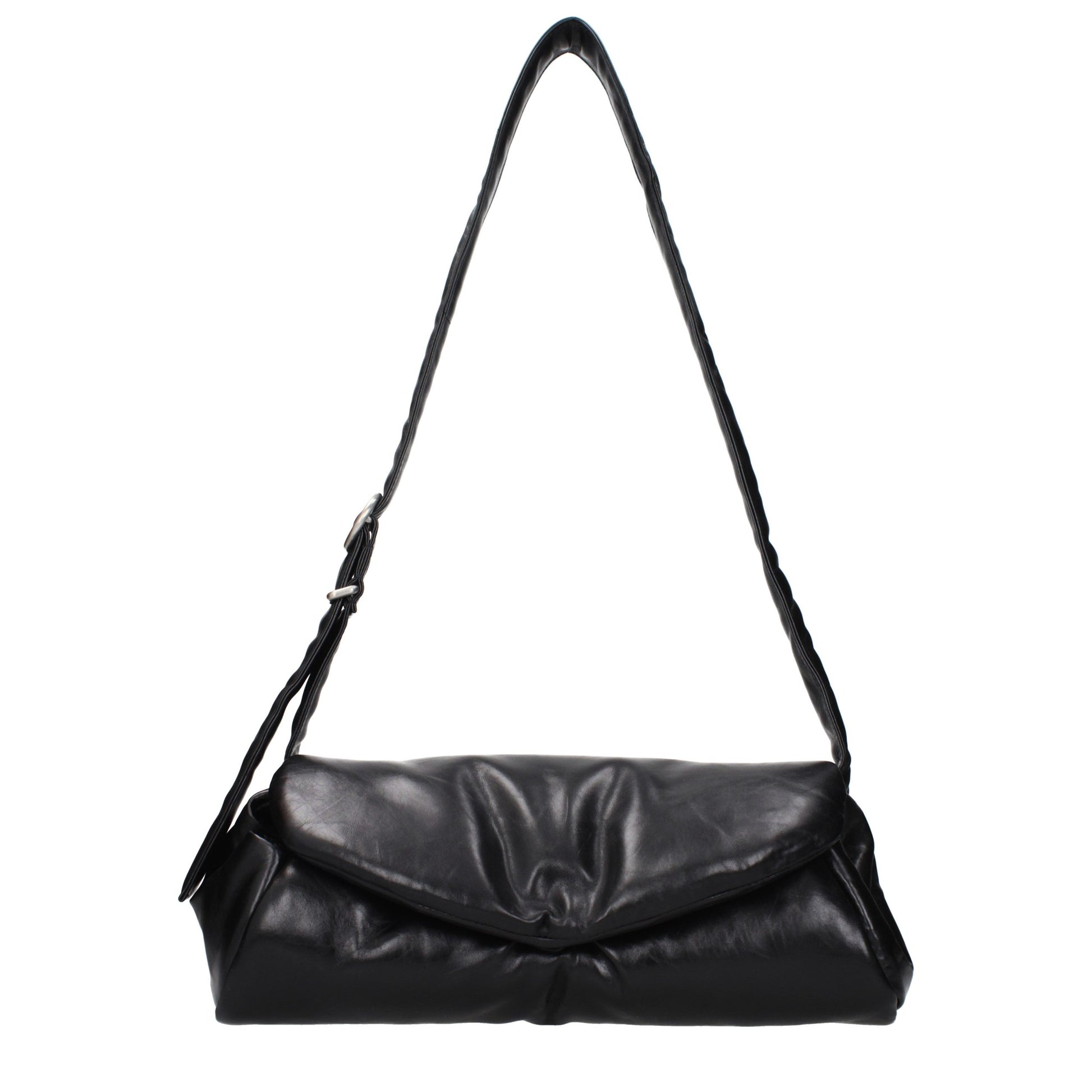 Black Leather Crossbody Bag