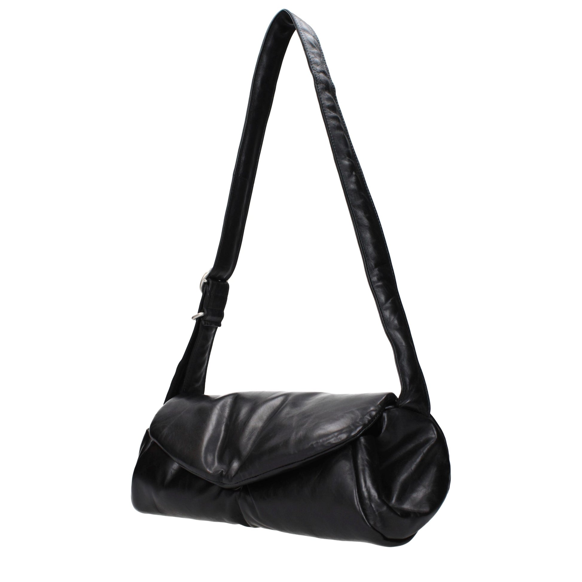 Black Leather Crossbody Bag