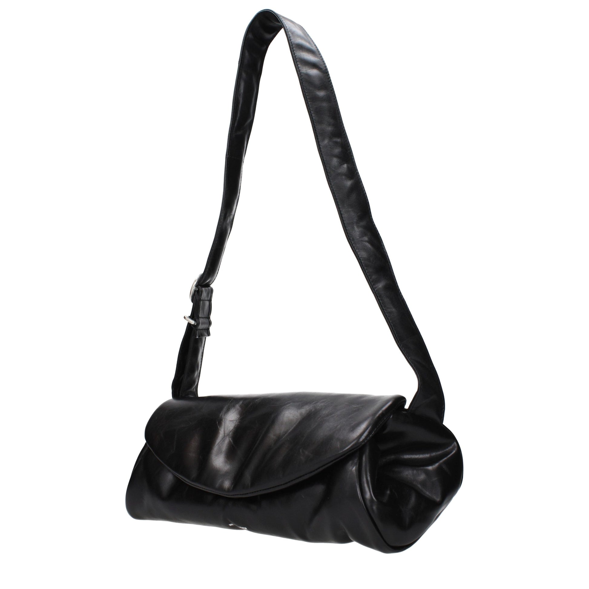 Black Leather Crossbody Bag