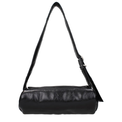 Black Leather Crossbody Bag