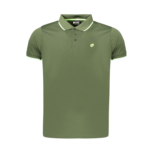 Green Polyester Men's Polo Shirt