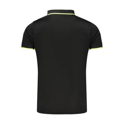 Black Polyester Men's Polo Shirt