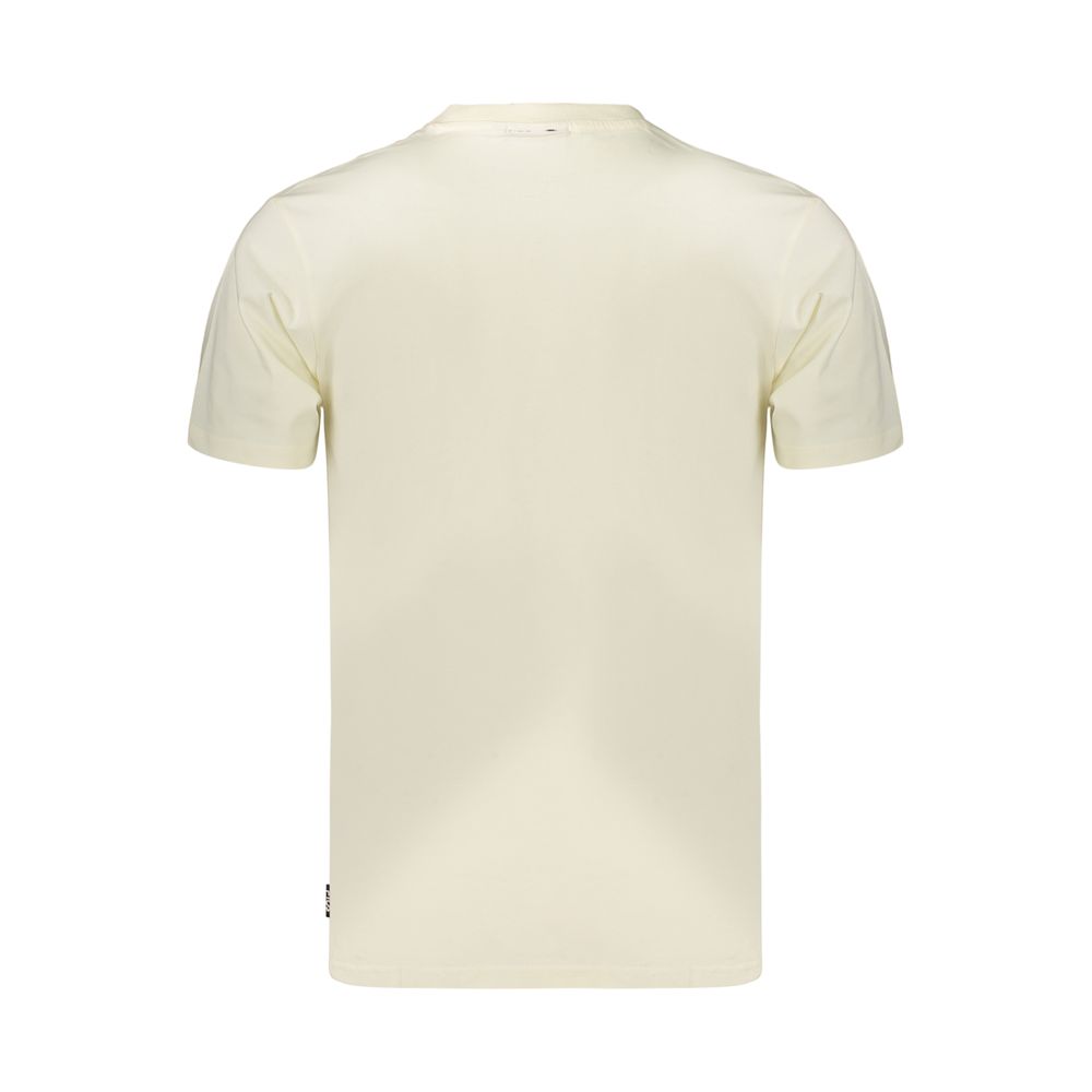 Beige Cotton Men's T-Shirt