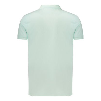 Green Cotton Men's Polo Shirt
