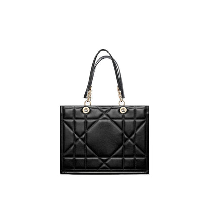 Black Leather Tote Bag