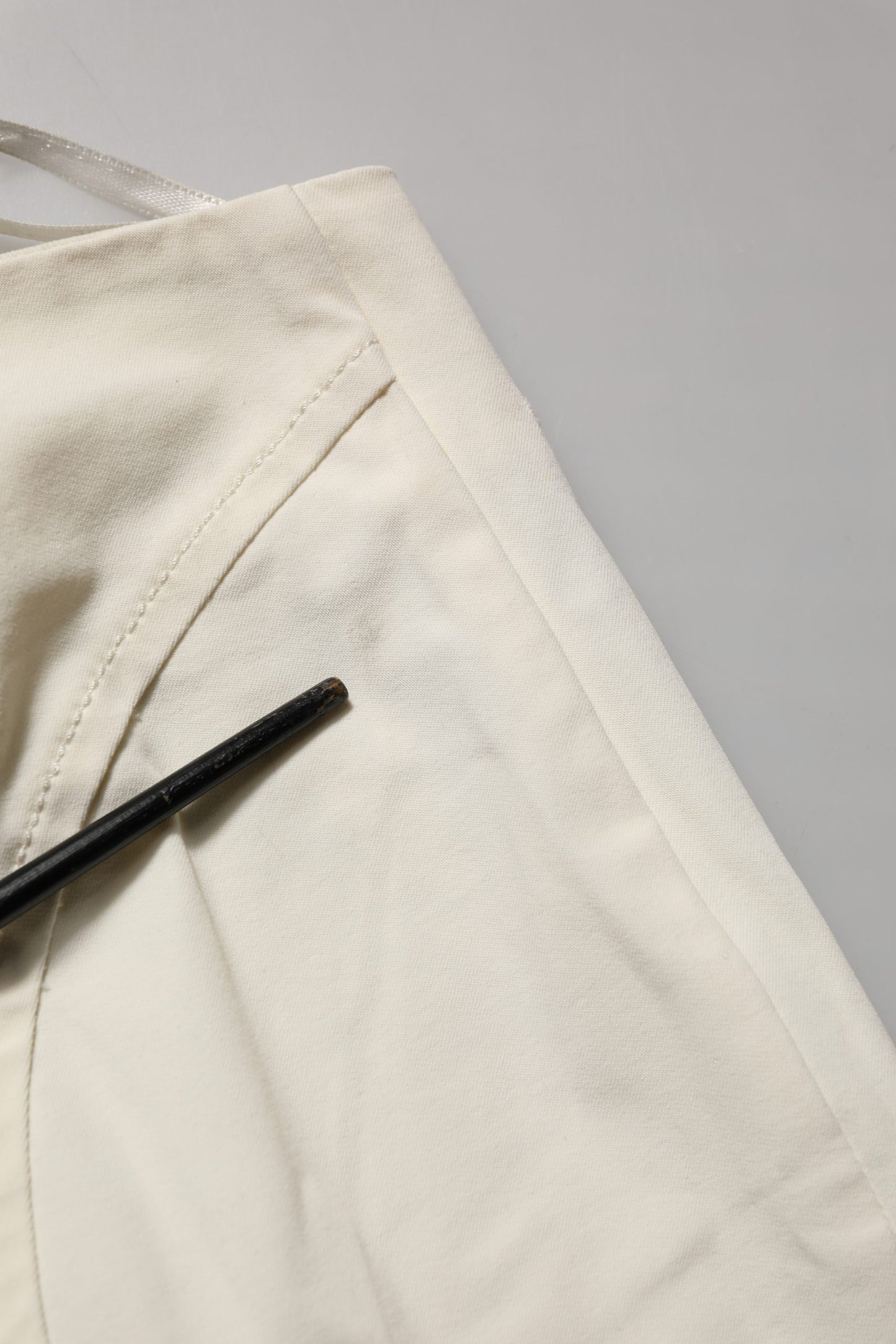 White Low Waist Skinny Women Trouser Pants
