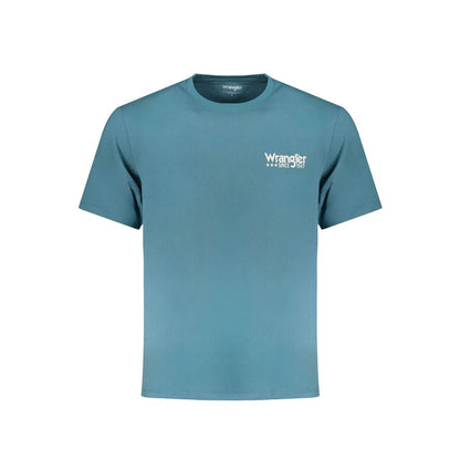 Blue Cotton Men's T-Shirt