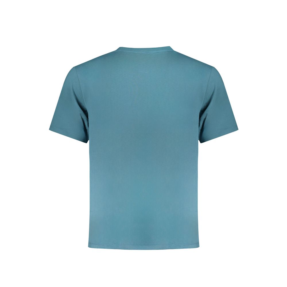 Blue Cotton Men's T-Shirt