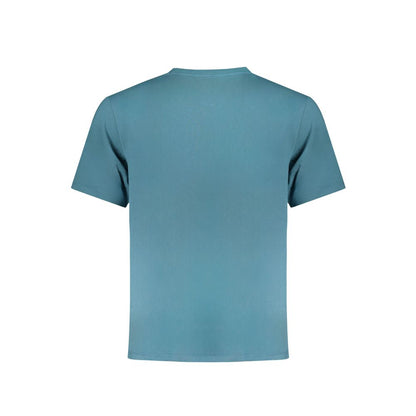 Blue Cotton Men's T-Shirt