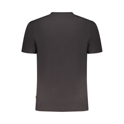 Black Cotton Men's T-Shirt