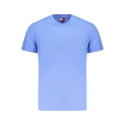 Light Blue Cotton Men's T-Shirt