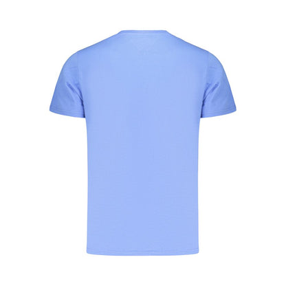 Blue Cotton Men's T-Shirt