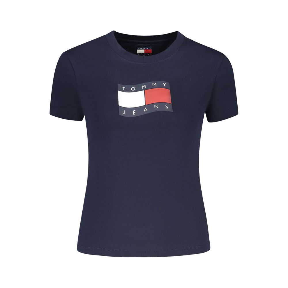 Blue Cotton Women's T-Shirt
