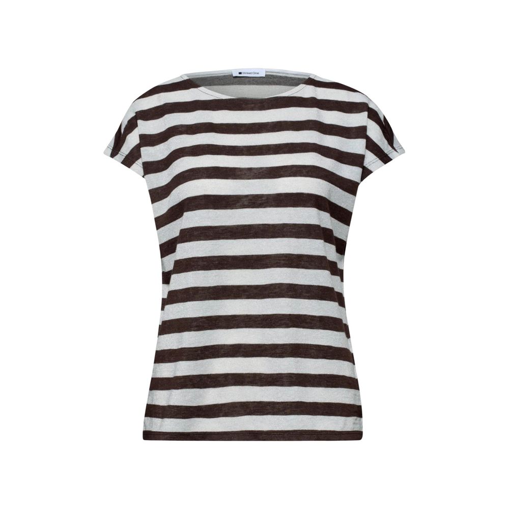 Brown Polyester T-Shirt