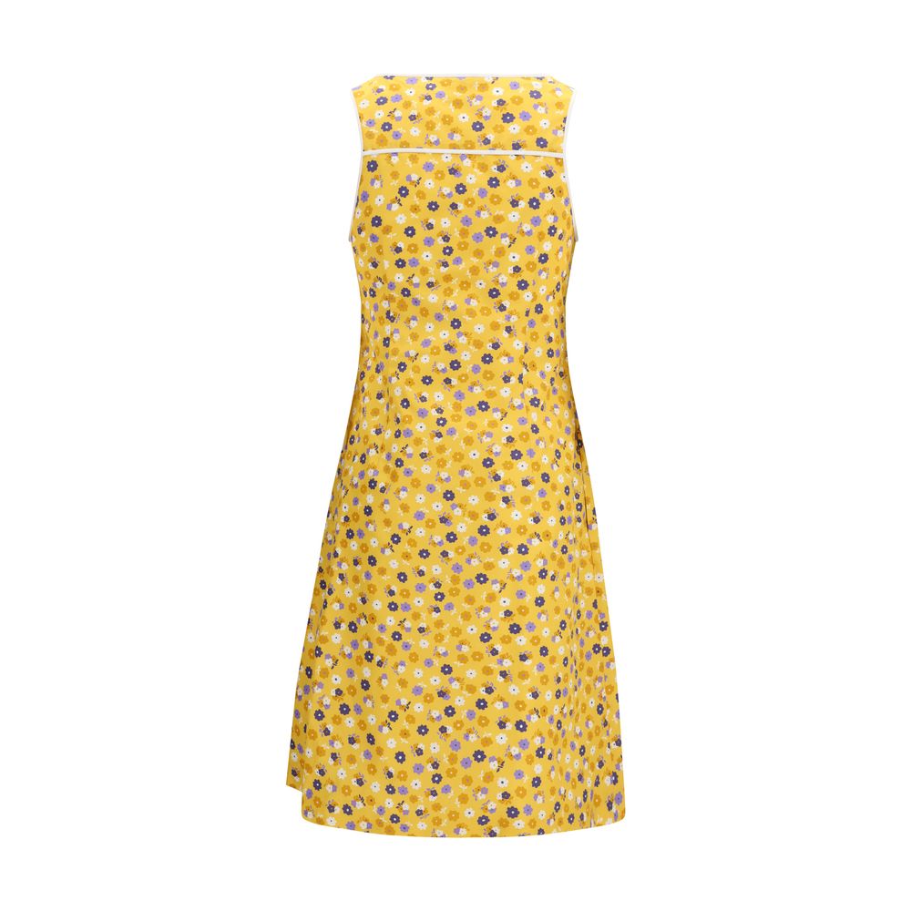Bicolor Cotton Casual Dress