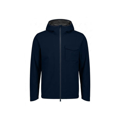 Blue Polyester Shell Jacket