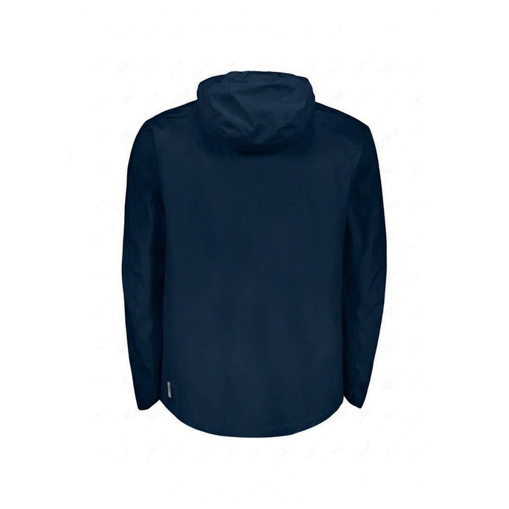 Blue Polyester Shell Jacket