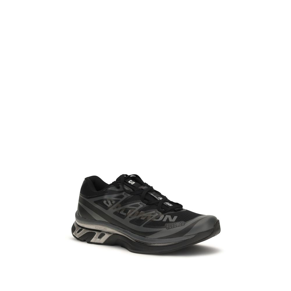Black Polyamide Athletic Sneakers