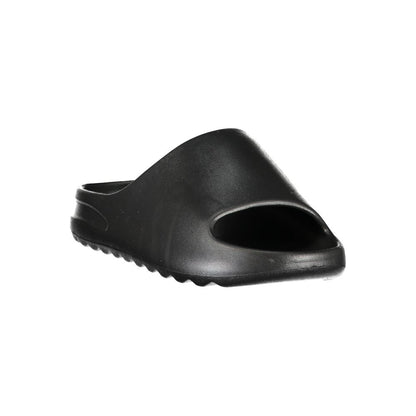 Black Polyurethane Women's Slipper