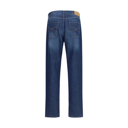 Blue Cotton Jeans Denim